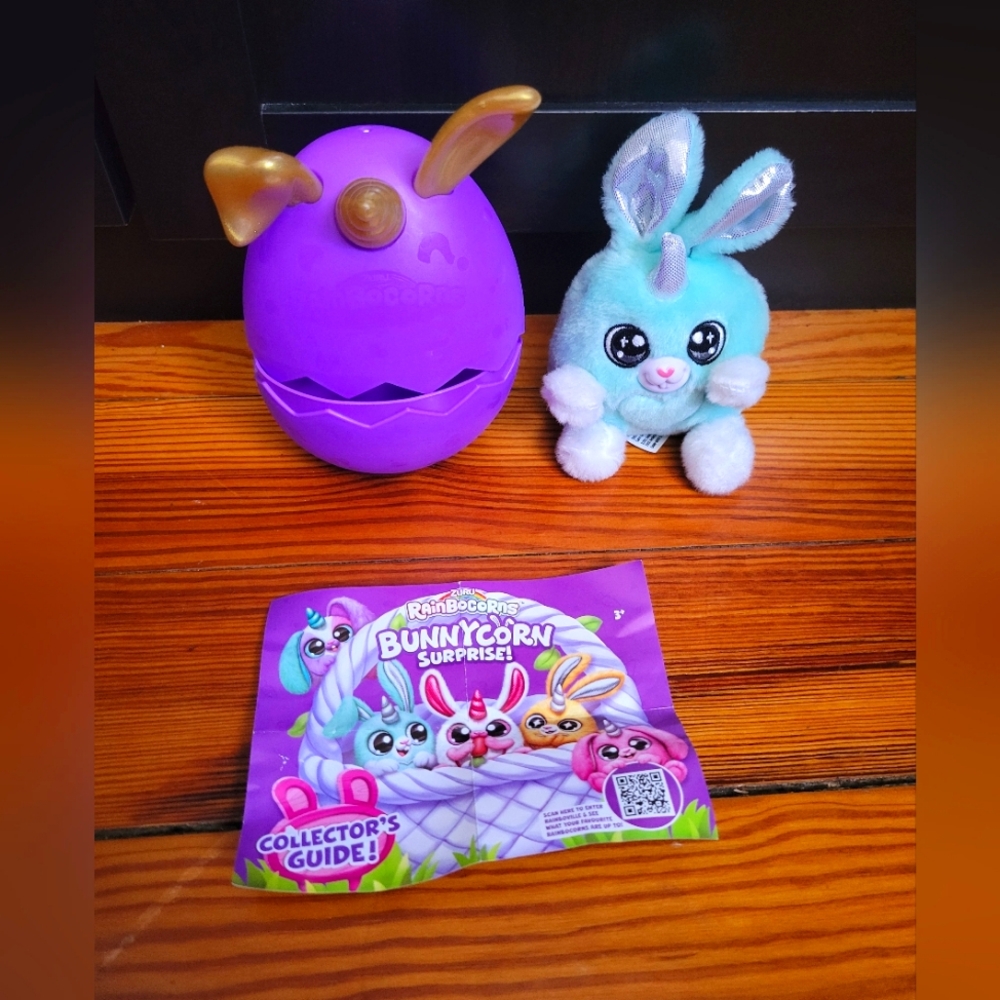 Zuru Rainbocorn Bunnycorn Surprise Purple Egg Toy Blue Bunny "Coral"